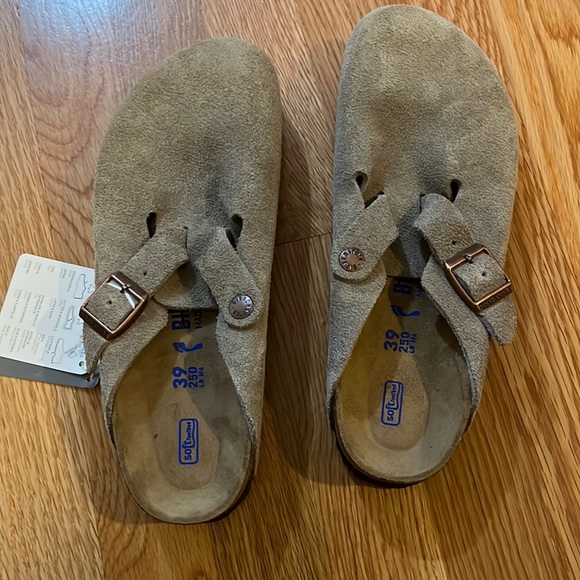 NWT Birkenstock Boston Soft Footbed Size 8 color taupe - Picture 13 of 17